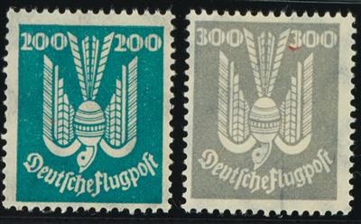 ** - D.Reich Flug  Nr. 346/350(Holztaube), - Briefmarken und Ansichtskarten