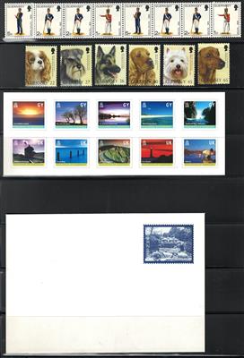 ** - Kpl. Sammlung  Großbrit. Guernsey Ausg. 1969/1994 m. Porto Nr. 15/41, - Briefmarken und Ansichtskarten