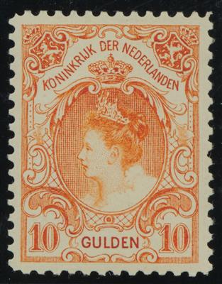 * - Niederlande Nr. 66A (10 Gulden) Falzr., - Briefmarken und Ansichtskarten