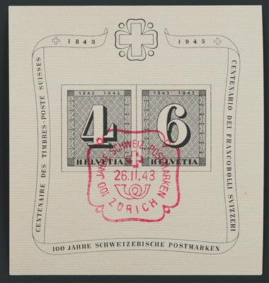 gestempelt - Schweiz Block Nr. 8 und 9, - Briefmarken und Ansichtskarten