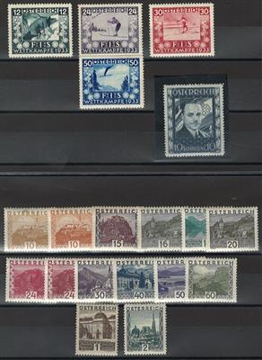 * - Österr. - 10S DOLLFUSS - FIS I und Große Landschaft, - Briefmarken