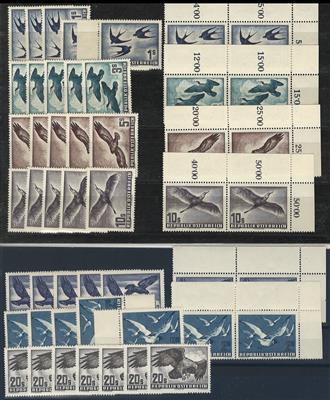 ** - Österr. - 7 Sätze Flug 1950/53, - Stamps