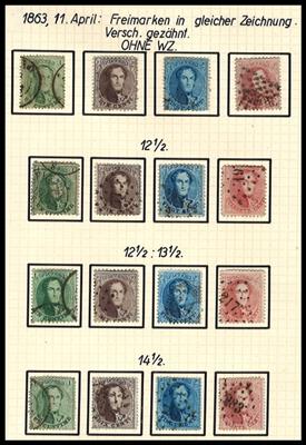 gestempelt - Interessante und reichhaltige Sammlung Belgien ab 1863 tls. spez., - Známky