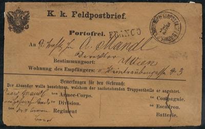 Poststück - Bosnien - Feldpostbrief auf Vordruckkuvert, - Stamps