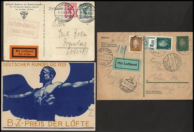 Poststück - Kl. Partie Flugpost D.Reich, - Briefmarken
