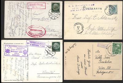 Poststück - Partie Postablagen Österr. ab Monarchie, - Briefmarken