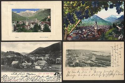 Poststück - Partie AK Italien meist Meran und Triest, - Motiv- und Ansichtskarten