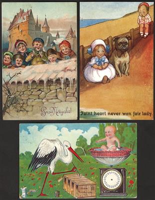 Poststück - Partie AK "Kinder", - Motiv- und Ansichtskarten