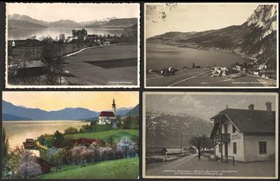 Poststück - Partie AK OÖ rund um den Attersee u.a. mit Puchheim - Weyregg - Weissenbach - Unterach - Nussdorf, - Motiv- und Ansichtskarten