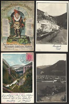 Poststück - Partie AK Tirol u.a. mit Wörgl - Rattenberg - Kufstein - Galtür - Landeck - St. Anton, - Motiv- und Ansichtskarten