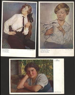 Poststück - Partie meist Wiener Kunstkarten, - Motiv- und Ansichtskarten
