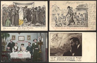 Poststück - Partie Motivbelege "Judaica", - Motiv- und Ansichtskarten