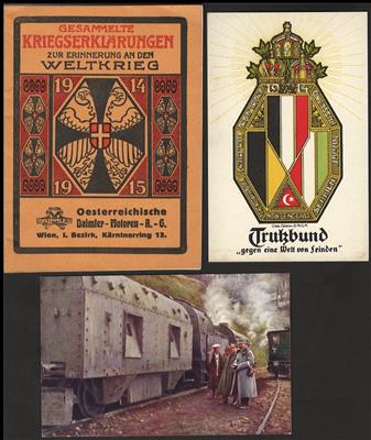 Poststück - partie Österr. Militärmotivkarten WK I u.a. mit Kriegsfürsorgeamt - Karten, - Motiv- und Ansichtskarten