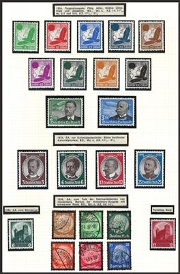 **/*/gestempelt - Sammlung D.Reich ca.1923/1945 mit etwas D. Bes. WK II u. Dubl., - Stamps