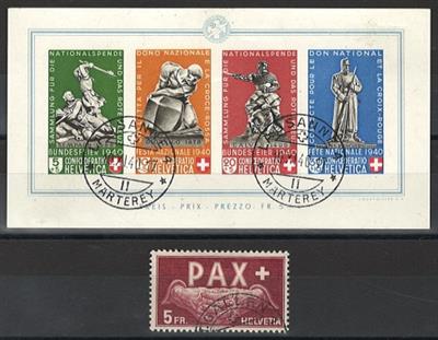 gestempelt - Partie Schweiz aus ca. 1850/1969, - Briefmarken