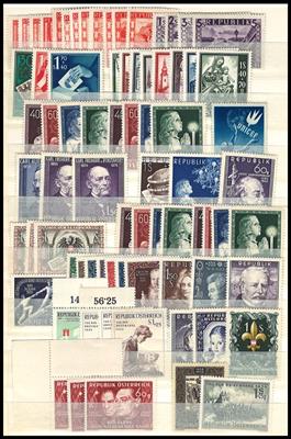 **/*/gestempelt - Reich. Partie Österr. II. Rep. ab 1945 div. Sätze, - Stamps