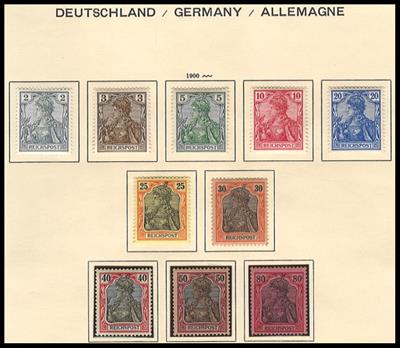 * - Schöne Sammlung D.Reich Ausg. 1875/1945 m. Dienstm. u. Feldpost, - Známky