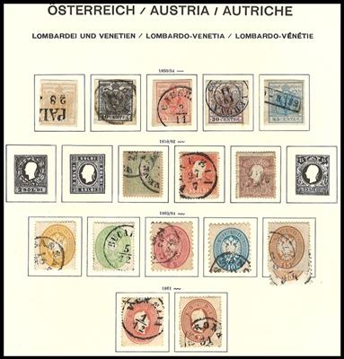 gestempelt/* - Sammlung Lombardei, - Briefmarken und Ansichtskarten