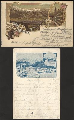 Poststück - Partie AK Tirol u.a. mit Innsbruck - Hötting - Hochzirl- Seefeld etc., - Známky