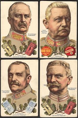 Poststück - Partie Motivkarten "D. Militärs" der Firma Carl Gentner in Göppingen (Serie nicht komplett), - Francobolli