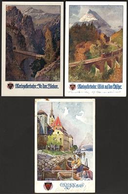 Poststück - Partie Schulvereins - Karten fast ausschließlich mit Ortsmotiven, - Briefmarken und Ansichtskarten