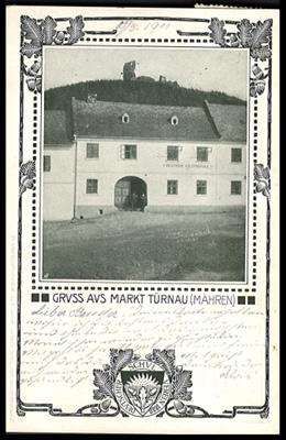 Poststück - Partie "Schulvereinskarten" aus Mähren um 1910 (einige nur mit seltenen Vignetten), - Briefmarken und Ansichtskarten