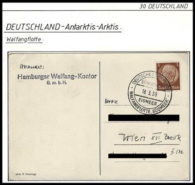 Poststück - Reichh. Sammlung D. Antarktis - Expeditionen incl. ein wenig DDR, - Francobolli