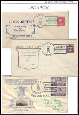 Poststück - sammlung Schiffe der USA in der Arktis, - Francobolli