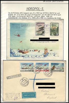 Poststück - Sammlung Sowjetische/Russische Arktis -Stationen Sammlung Driftstationen, - Stamps