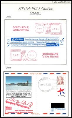 Poststück - Sammlung Stationen der USA in der Antarktis, - Francobolli