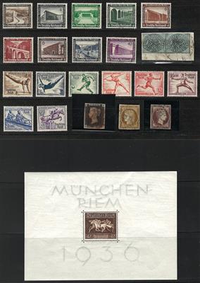 **/*/gestempelt - Kl. partie div. Europa u.a. mit Großbrit. u. D.Reich, - Briefmarken und Ansichtskarten