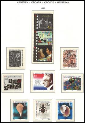 **/*/gestempelt - Partie Kroatien ca. 1941/1997 sowie Slowenien aus ca. 1992/2002, - Briefmarken und Ansichtskarten