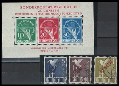 **/*/gestempelt - Sammlung Berlin 1948/ca. 1968, - Briefmarken und Ansichtskarten
