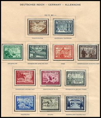 */gestempelt - Sammlung D.Reich m. Geb., - Briefmarken und Ansichtskarten