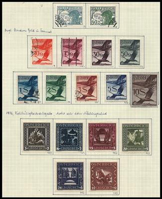 */gestempelt - Sammlung Österr. Ausg. 1850/1964 - u.a. Rotarier, - Briefmarken und Ansichtskarten