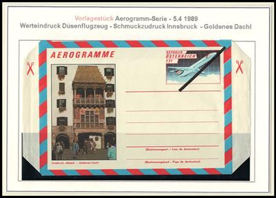 Poststück - Österr. - Partie VORLAGESTÜCKE Ganzsachen aus ca. 1989/199, - Briefmarken und Ansichtskarten