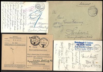 Poststück - Ostmark Feldpostbelege u.a. Krems - Gneixendorf Lager(a + b), - Briefmarken und Ansichtskarten