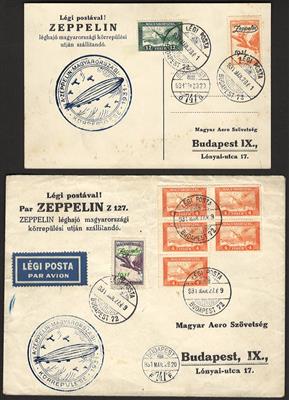 Poststück - Partie ältere Belege ungarn ab 1906, - Briefmarken und Ansichtskarten