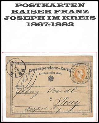 Poststück - Partie Ganzsachen österr. Monarchie ab Muster Ausg. 1867, - Briefmarken und Ansichtskarten