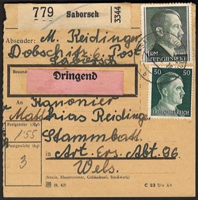 Poststück - Reichh. Partie Ostmark - Briefmarken und Ansichtskarten