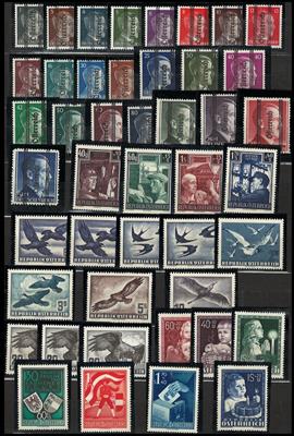 ** - Sammlung Österr. ab 1945 u.a. mit Grazer - Trachten II - Kindheit - Kärnten - Flug 1950/53, - Francobolli