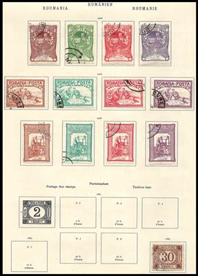 gestempelt/Poststück/Briefstück/*/** - Partie Österr. ab Monarchie mit Poststücken und Ansichtskarten und etwas Ausland, - Stamps