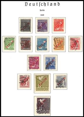 gestempelt - Sammlung Berlin 1949/1990, - Briefmarken