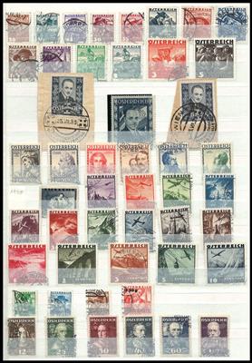 gestempelt - Sammlung Österr. I. Rep. ab 1922, - Stamps