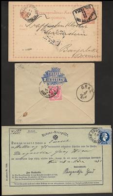 Poststück/Briefstück - Partie Poststücke Österr. Monarchie ab Ausg. 1867, - Známky
