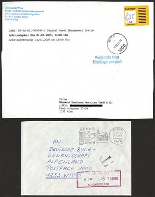 Poststück - Partie mod. Österr. Nachgebührenbelege - Briefmarken