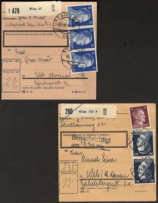 Poststück - Partie Paketkarten Ostmark - Známky