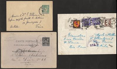 Poststück - Partie Südwest-Europa mit div. Postkarten Ganzsachenumschläge, - Stamps