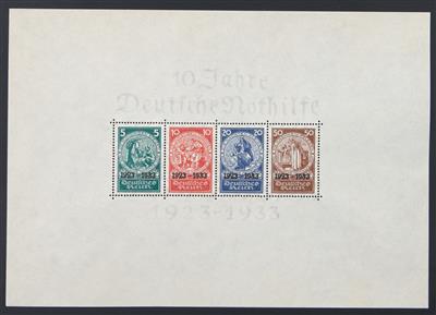 ** - D.Reich Block Nr. 2 (Nothilfeblock) Prachterh., - Briefmarken