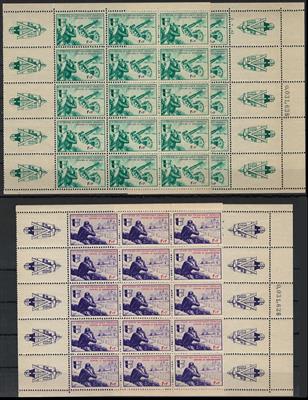 ** - D.Reich - Private Ausgaben - Frankreich Nr. VI/X(Legionäre an der russischen Front und napoleonische Soldaten), - Briefmarken